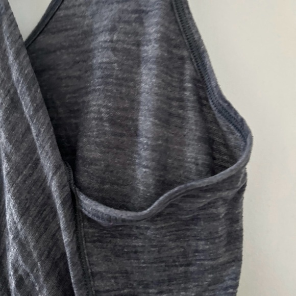💙 Lululemon Essential Dark Blue Heather Racerback Tank Top Womens Size 4 Workout - Picture 12 of 16